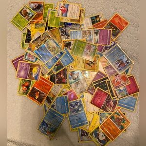 Assortment of Pokémon cards. 129 cards. Good condition.